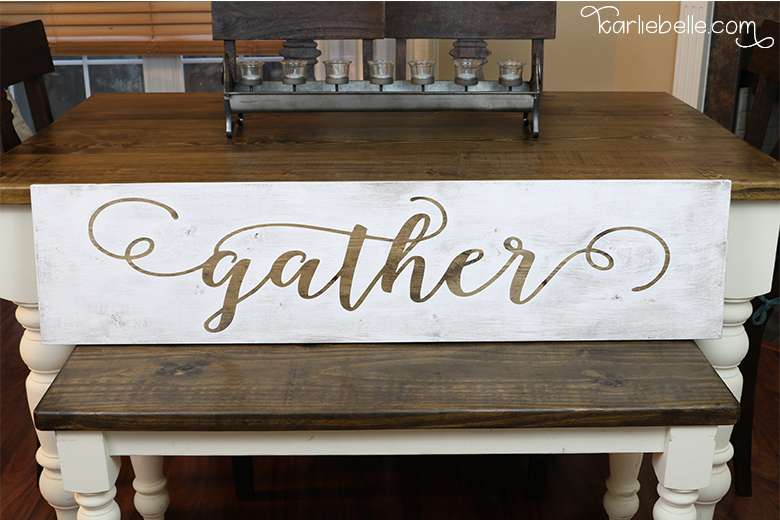 How to Make a Gather Wooden Sign