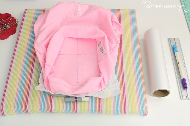 Hooping a Shirt for Machine Embroidery Karlie Belle