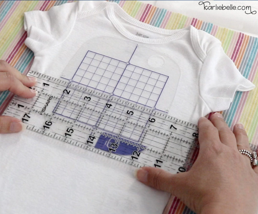 How to Embroider a Baby Onesie - Karlie Belle
