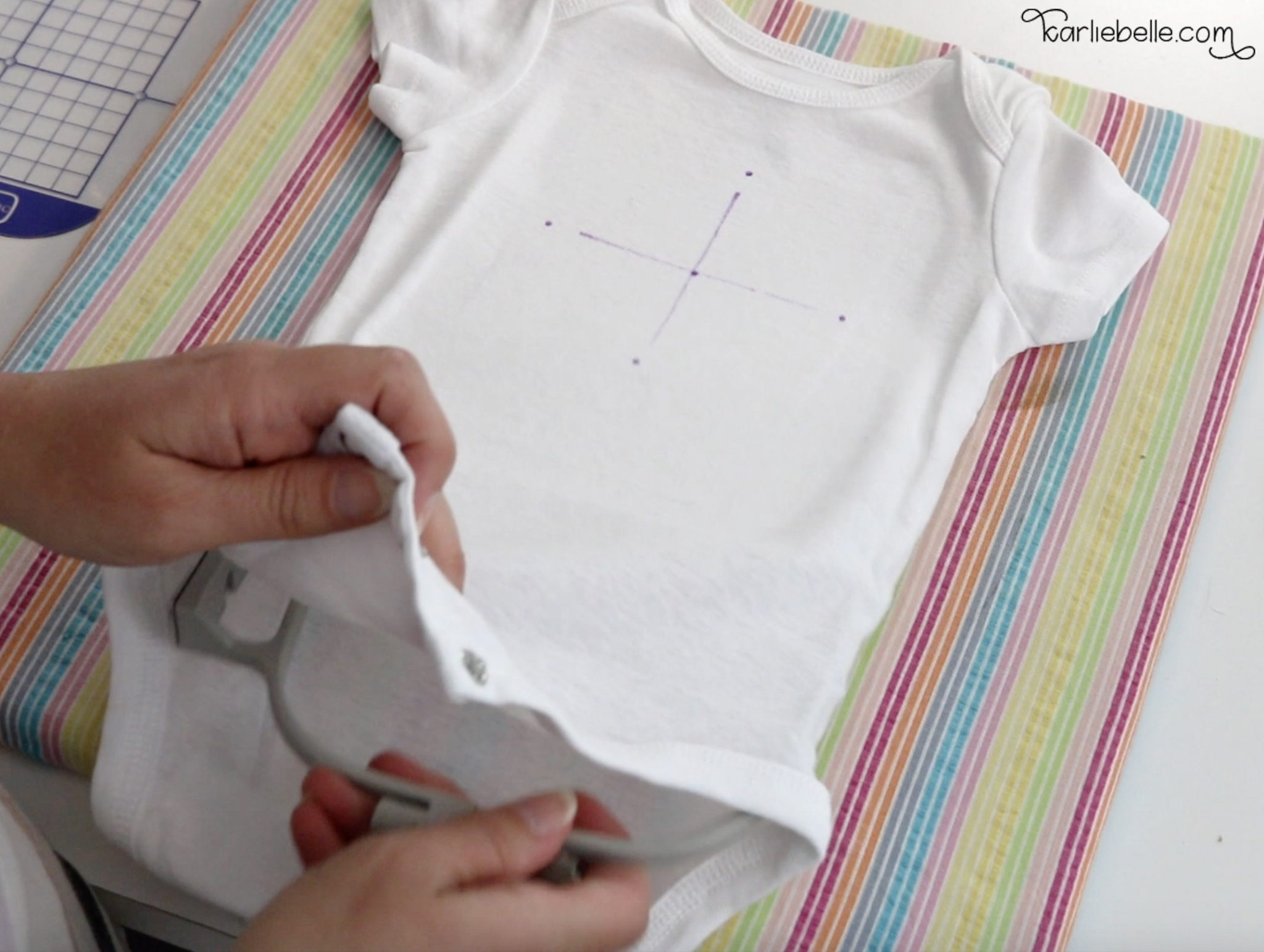 How to Embroider a Baby Onesie Karlie Belle