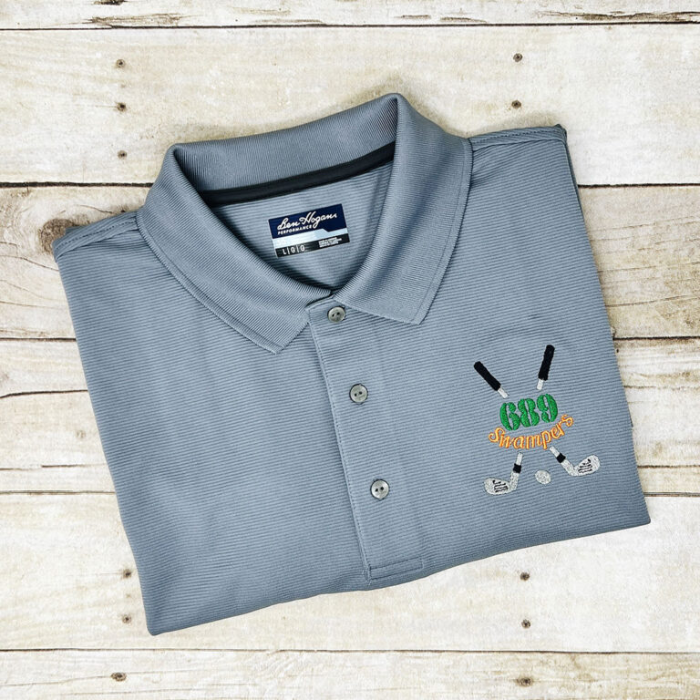 Sip & Stitch no. 84- Embroidered Logo on Polo Shirt using Mighty Hoops System and Ricoma EM1010