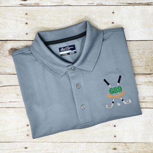 Sip & Stitch no. 82- Embroidered Logo on Polo Shirt using Mighty Hoops System and Ricoma EM1010