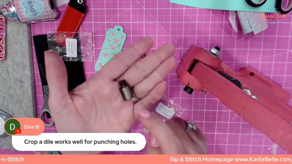 Adding Hardware: Eyelets and Keychains