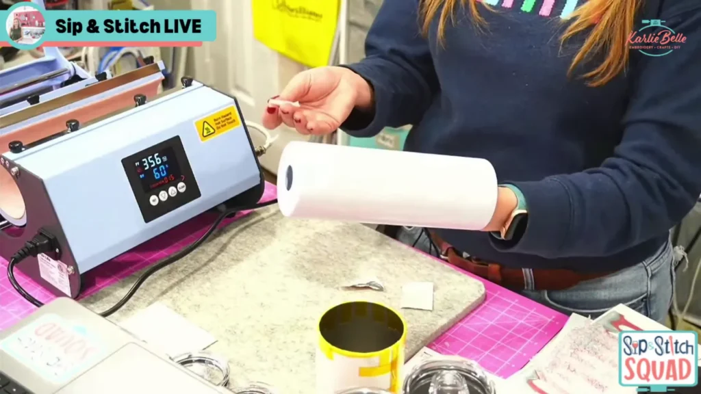 Preparing the Tumbler for Sublimation