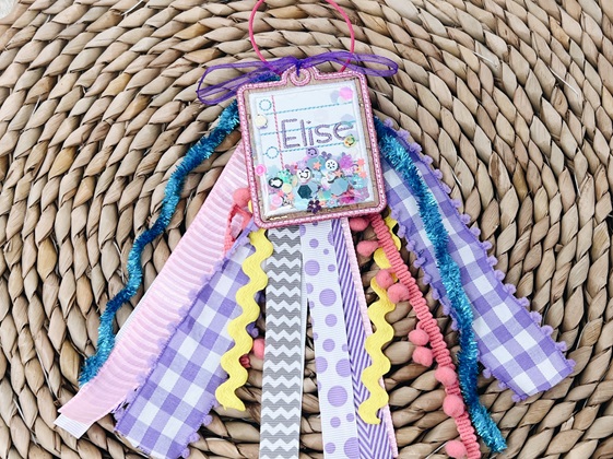 DIY Machine Embroidered Name Tag: Fun Shaker Bag Tags for Any Hoop Size- 95