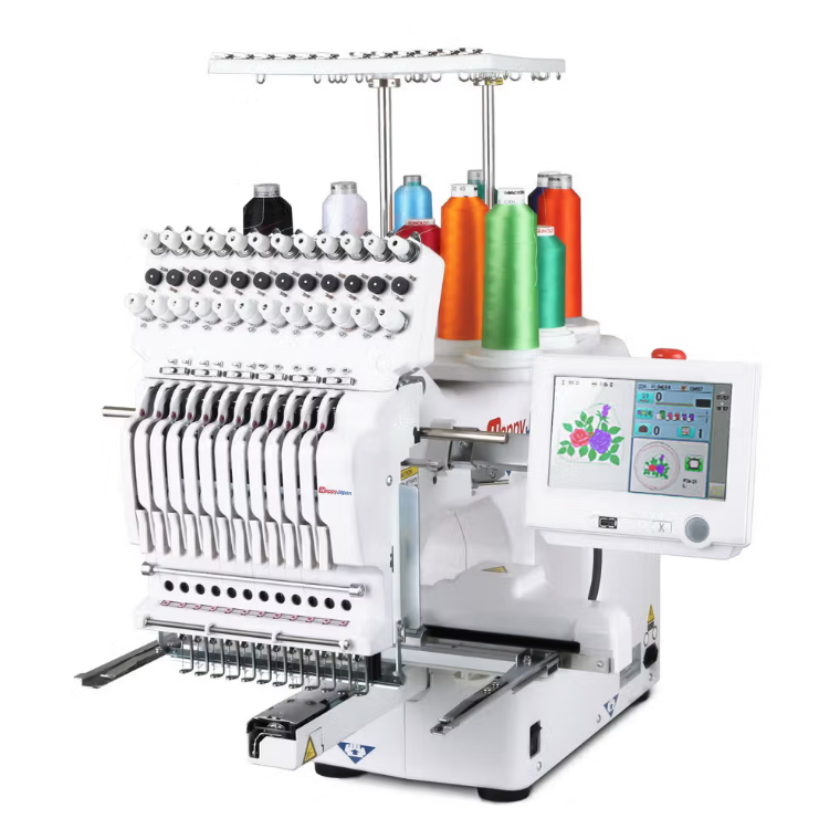 Happy Japan HCS3 1201 Voyager 12 Needle Commercial Embroidery Machine